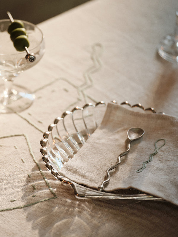 Linen Cocktail Napkins, Set of 4