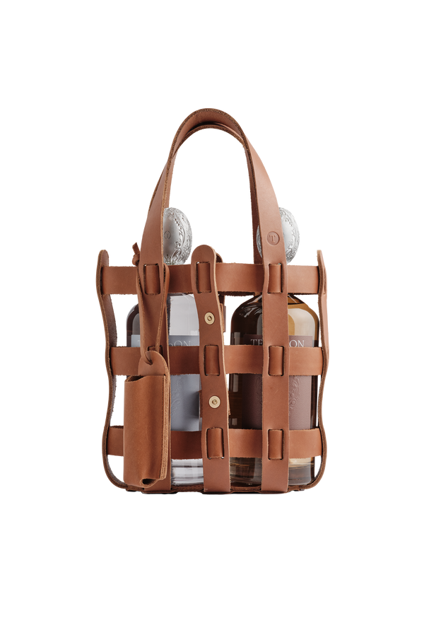 Leather Bottle Tote
